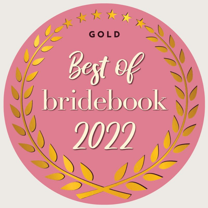 Best of Bridebook Gold award in 2022