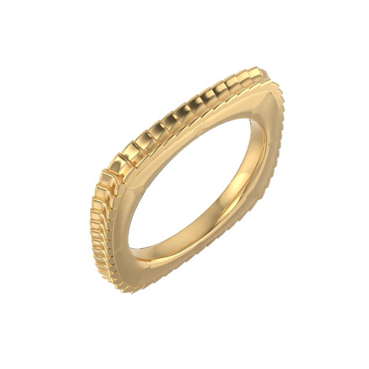 Single Shingle Stacker Ring - The Silo Series - Designer Jewelry Collection by Sarah EK Muse