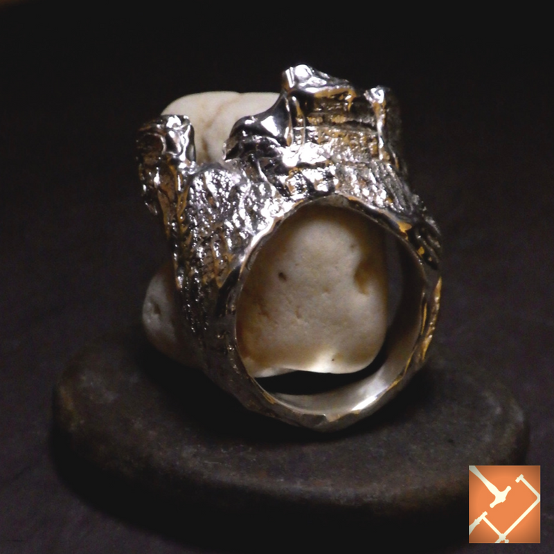 One-of-a-Kind Sterling Silver "Water Knot" Ring