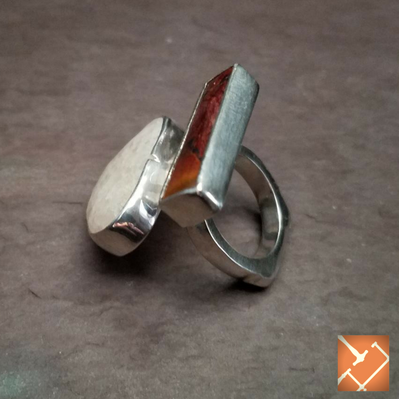 One-of-a-Kind "River & Rail" Sterling Silver Ring