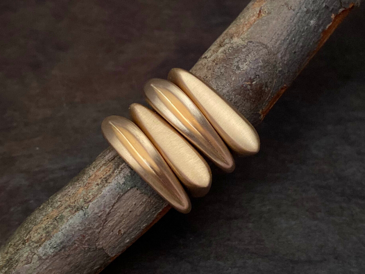 The Ajna and Clarity rings from the Honey Drip Collection beautifully stacked together.